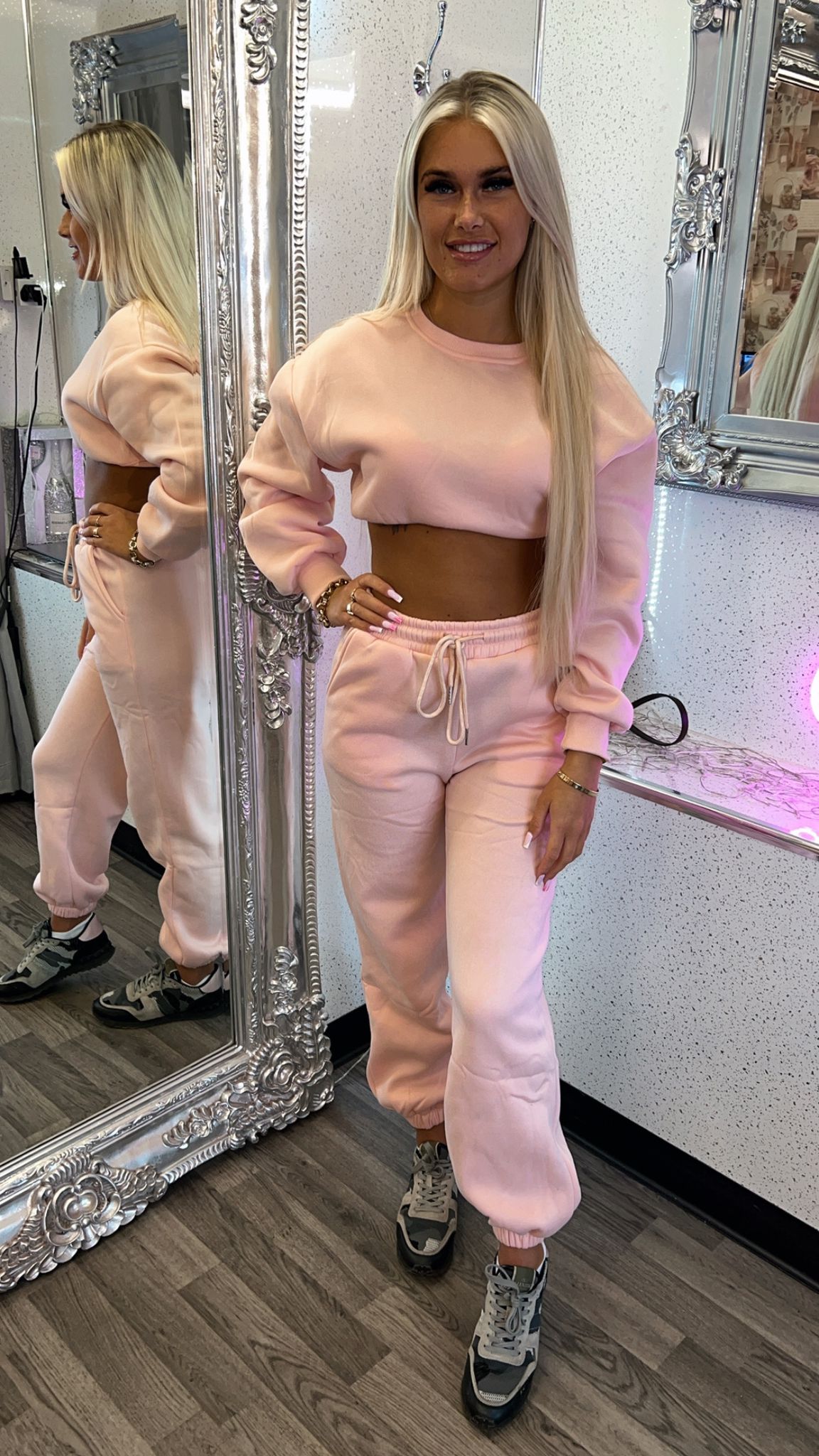 Pink Passion Cropped Loungesuit
