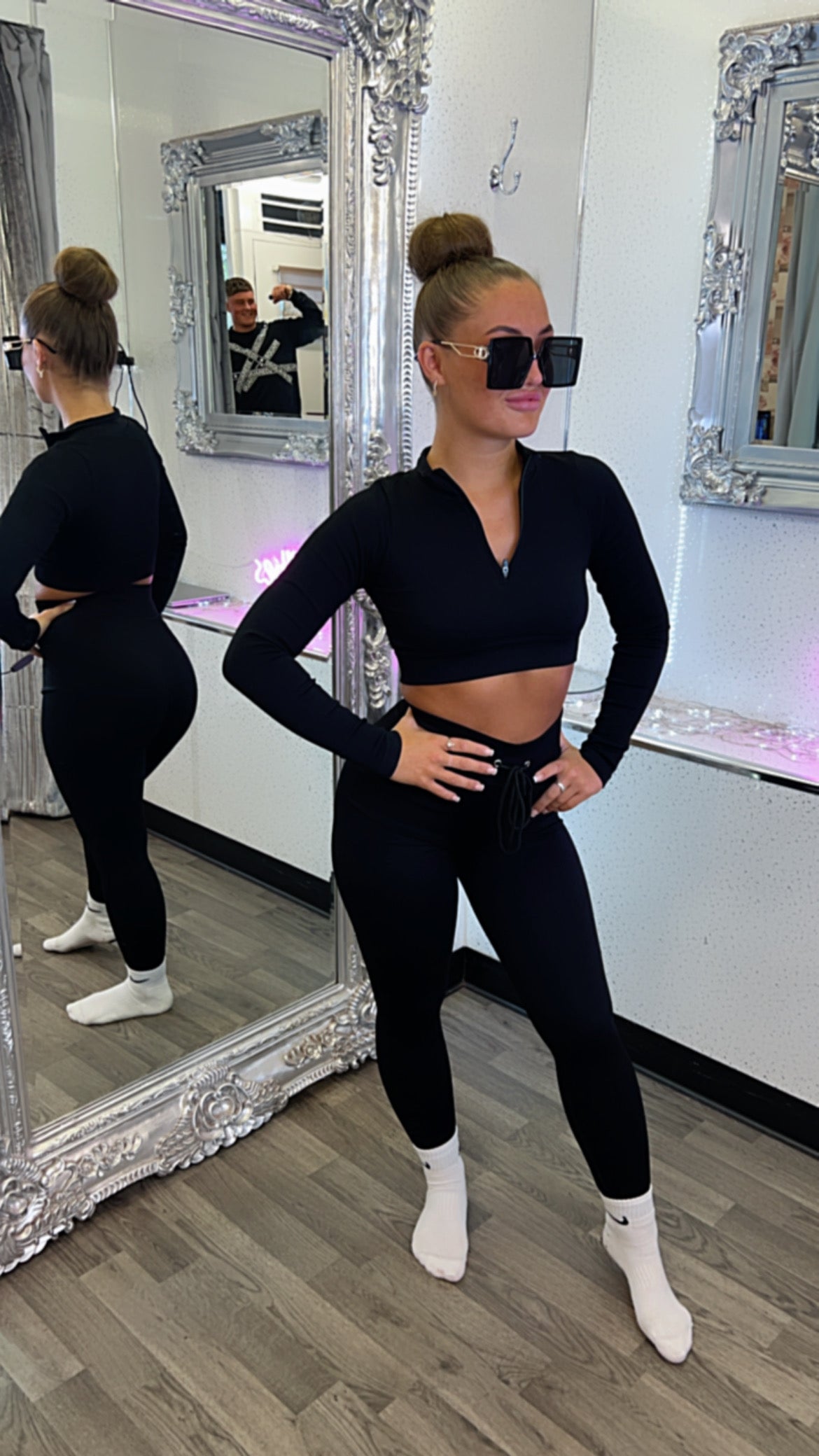 2-Piece Ribbed Gym Set