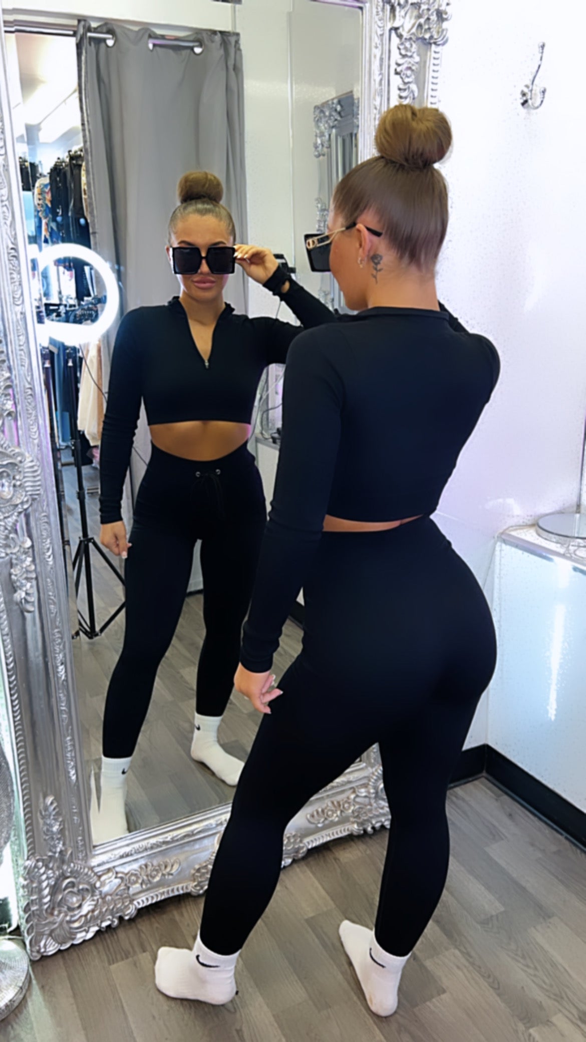 2-Piece Ribbed Gym Set