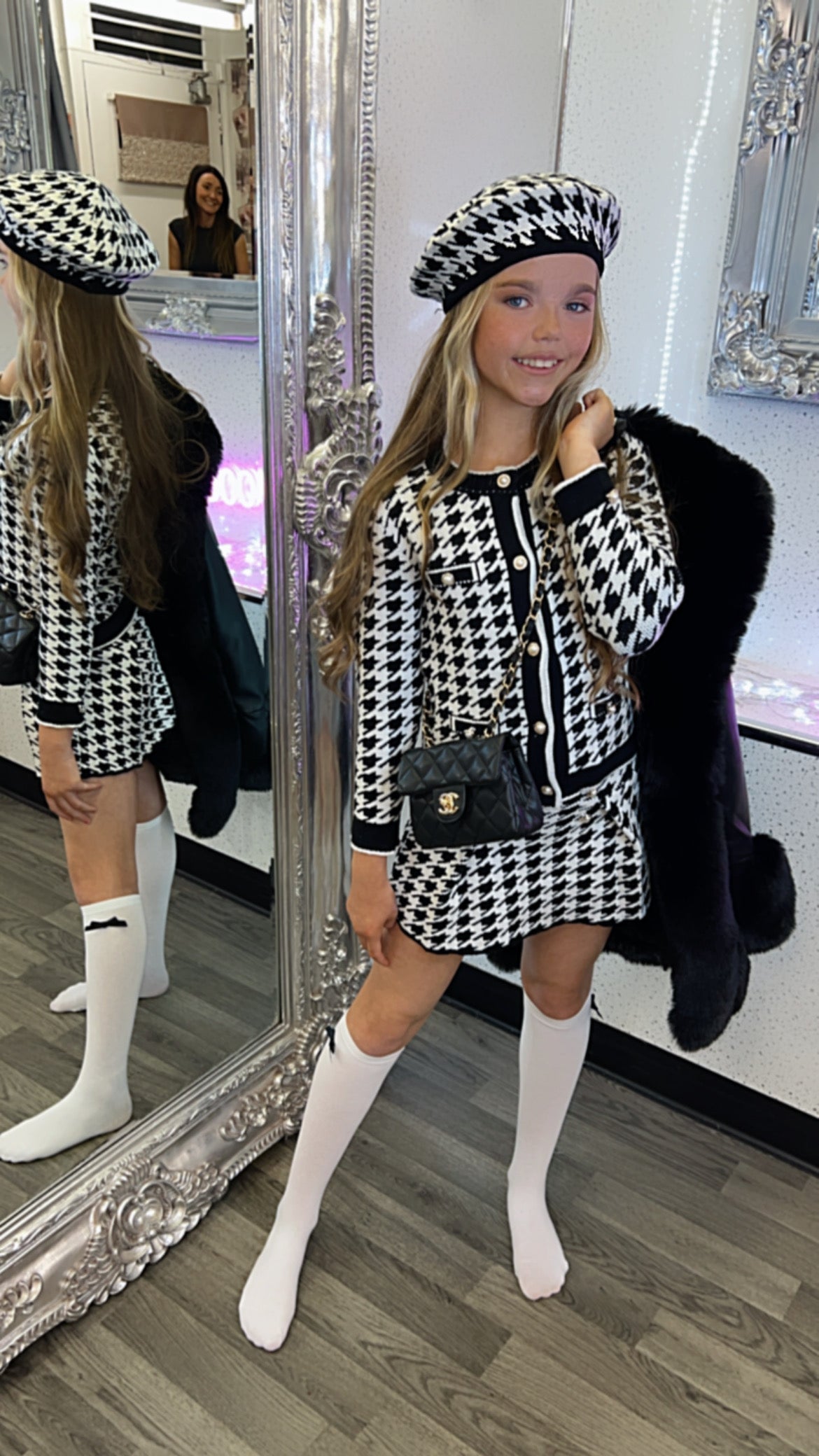 Lil Divas Paris 4-Piece Dogtooth Set