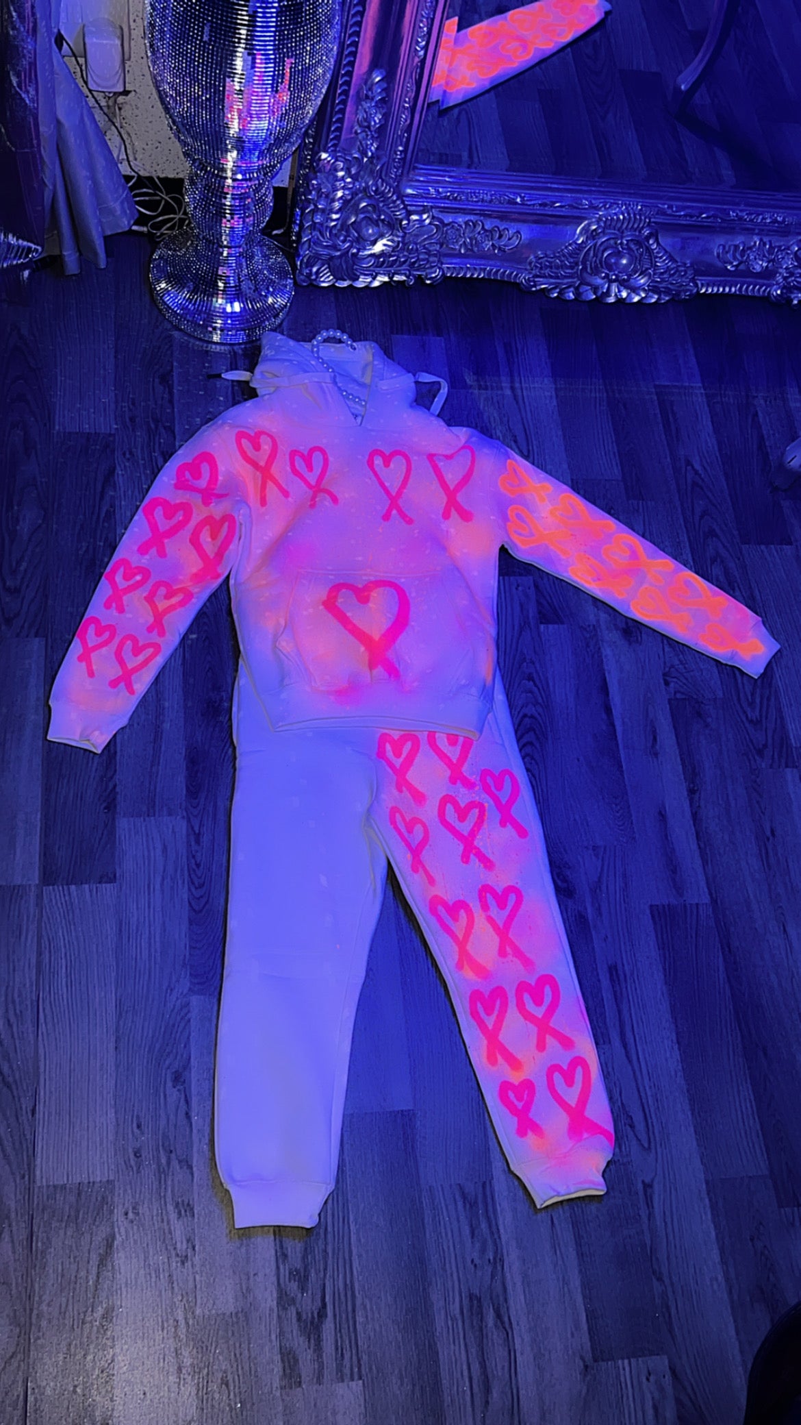 Lil Divas Made With More Love White Customisable Tracksuit Cotton