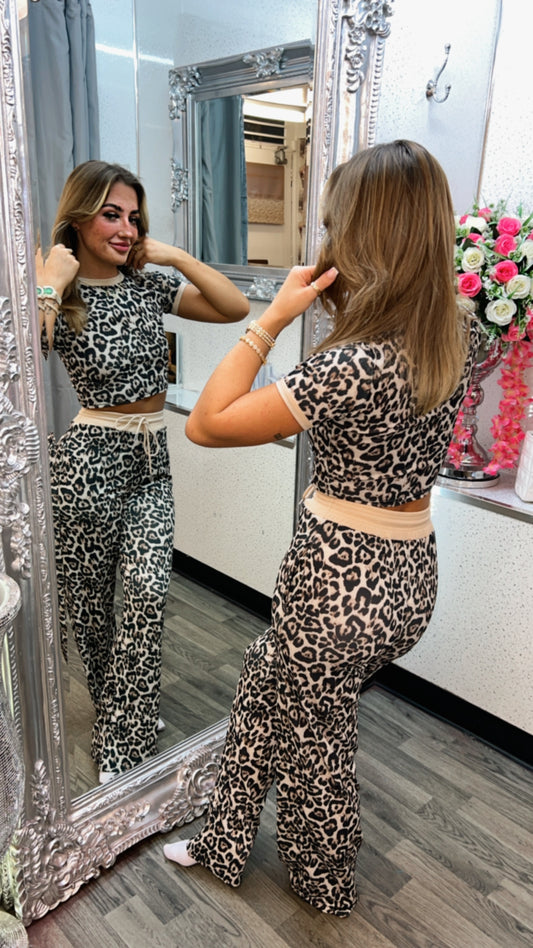 Leopard print lounge wear
