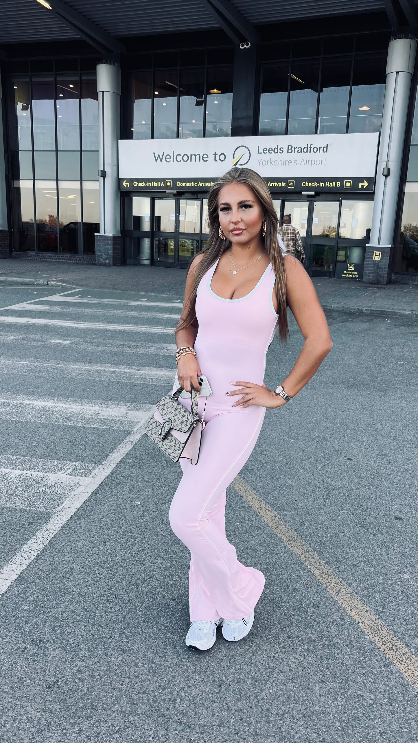 Flared scrunch bum Jump suit