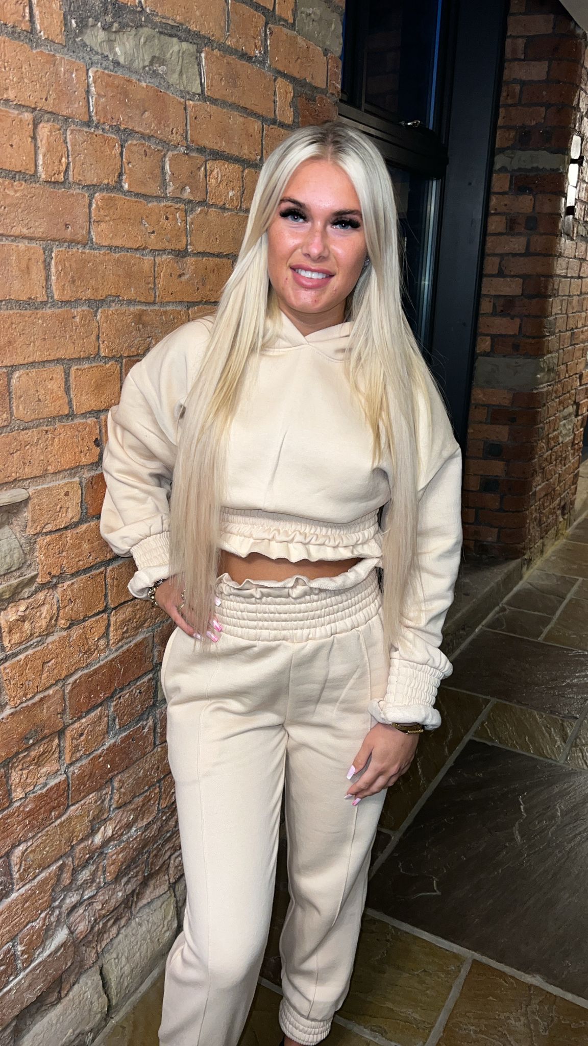 Ruffle Trim Tracksuit