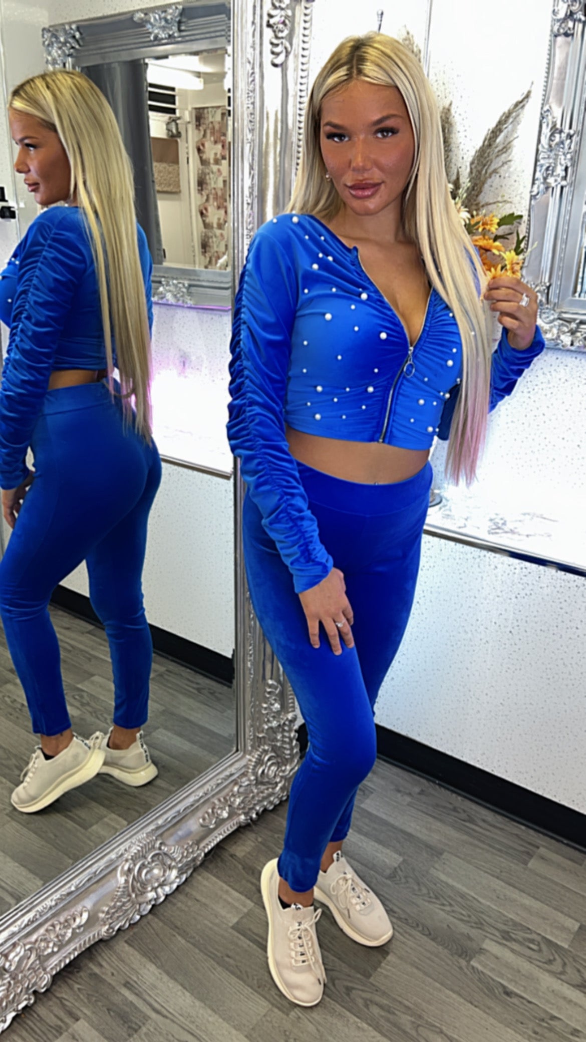 Velvet Pearl Two Piece Lounge/Tracksuit Co Ord